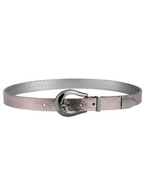 DKNY Womens Metallic Tipped Belt Size XL